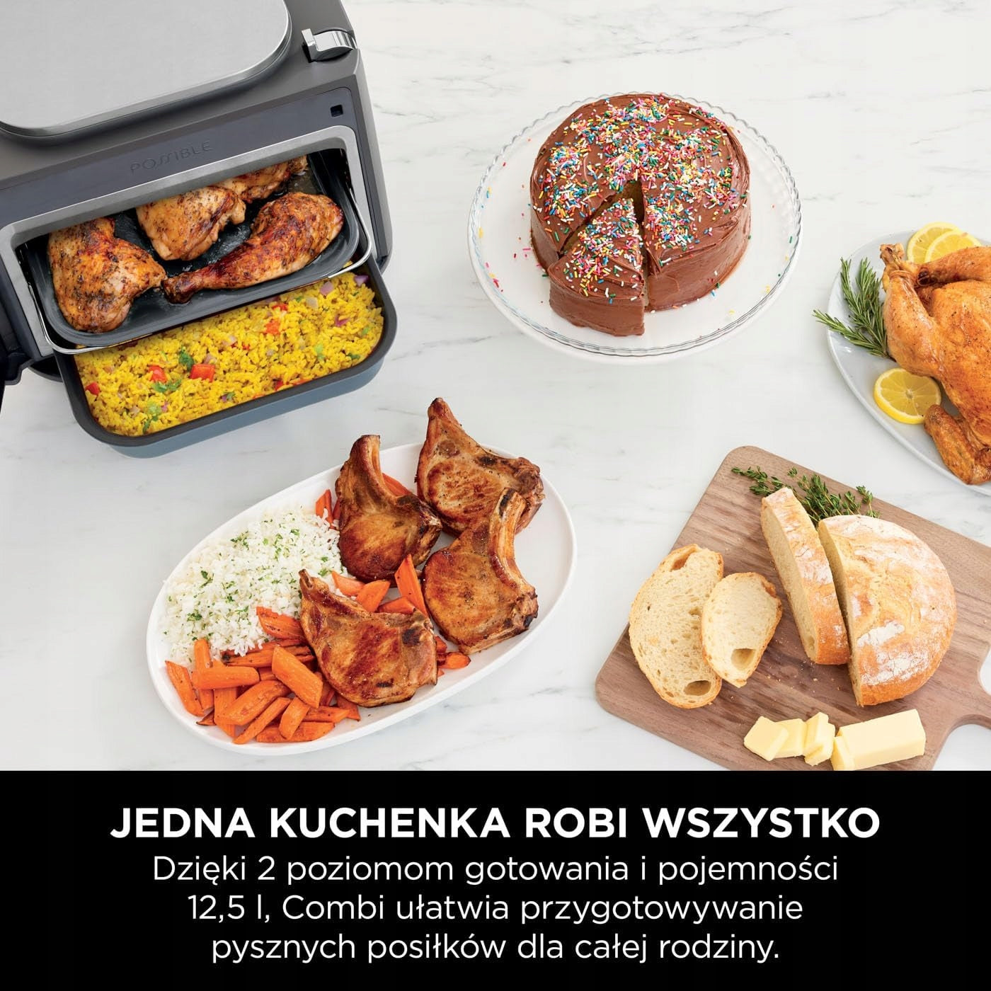 NINJA Combi 12in1 Multicooker Oven Air Fryer 12 Functions Manufacturer code 217738