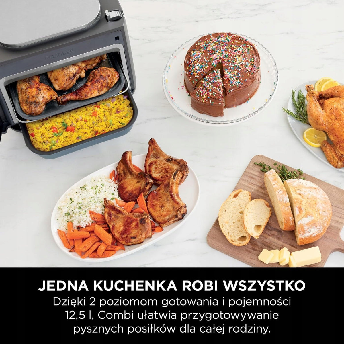 NINJA Combi 12in1 Multicooker Oven Air Fryer 12 Functions Manufacturer code 217738