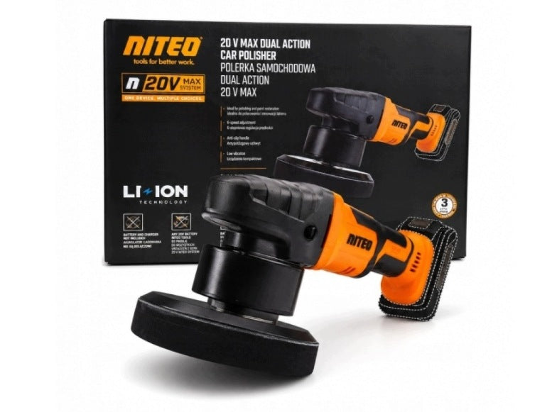 NITEO Car polisher Dual Action 20V MAX 150 mm LCD