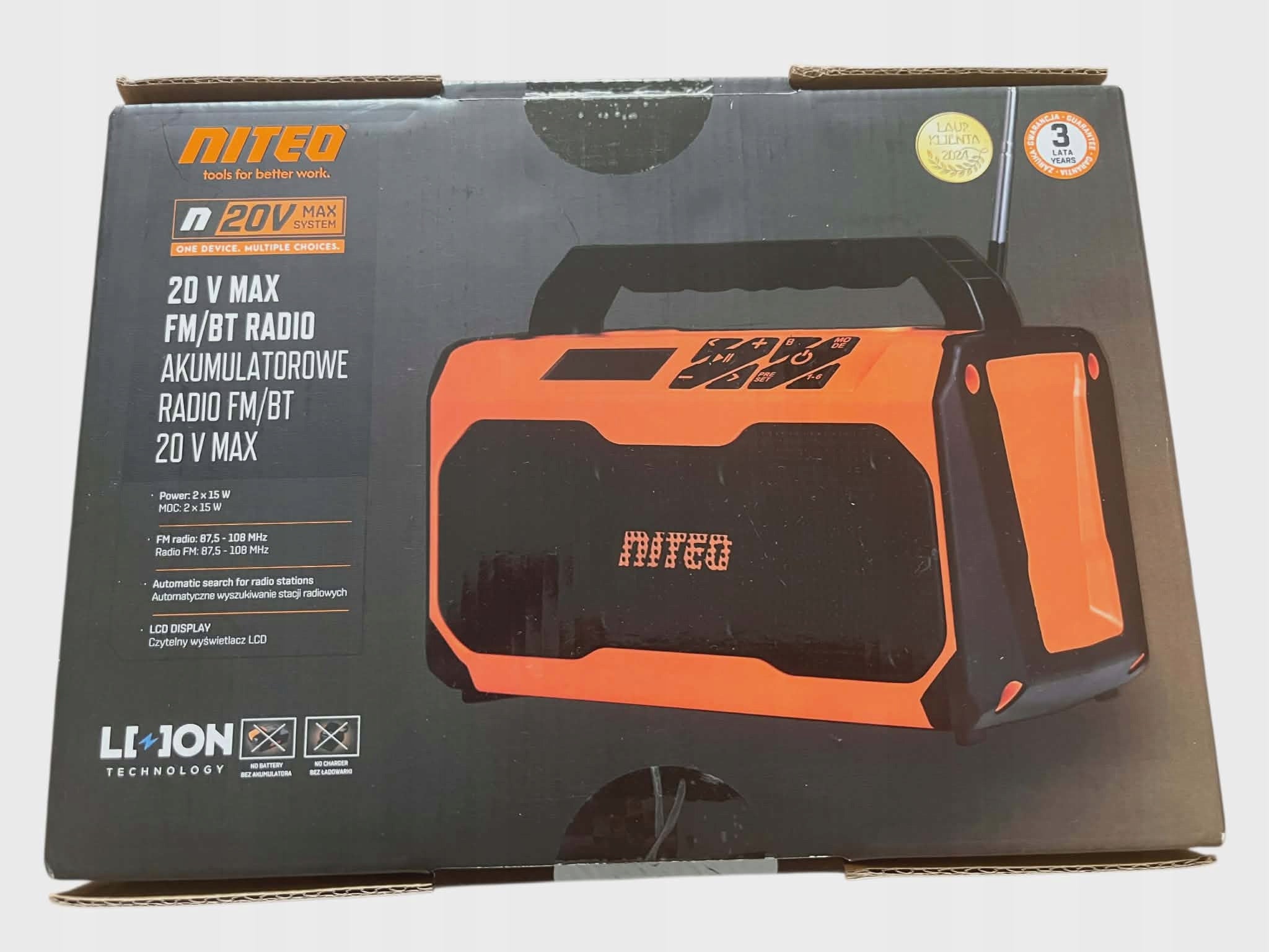 NITEO FM/BT Battery Building Radio
