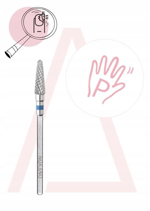 NOKANO Hybrid Gel Removal Cutter with Carbide Cone Narrow Medium Type of accessories nail drill bits and mandrels