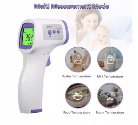 NON-CONTACT THERMOMETER + OXIMETER HEART RATE MONITOR SET Color white