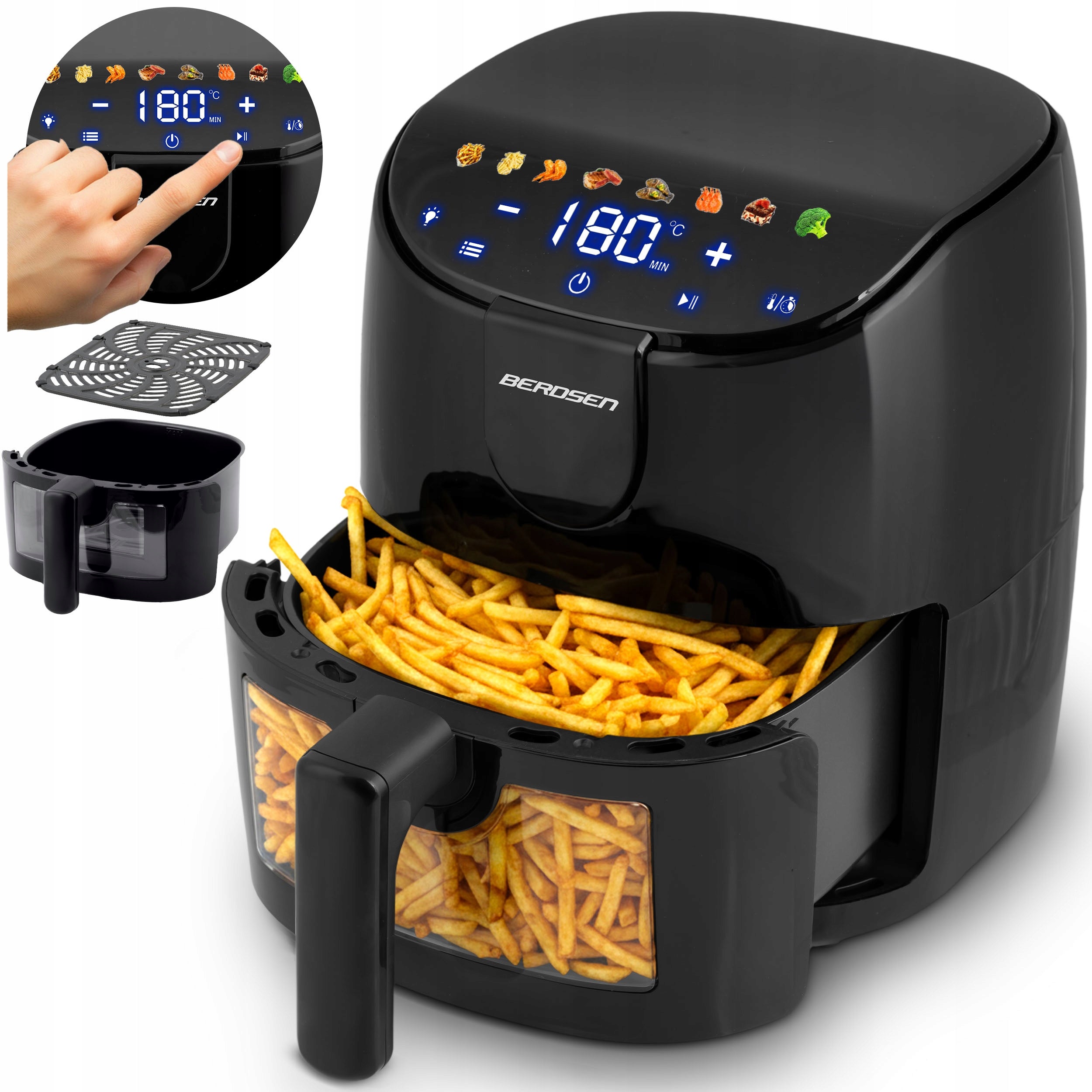 NON-FAT AIR FRYER 4L BERDSEN 1500W