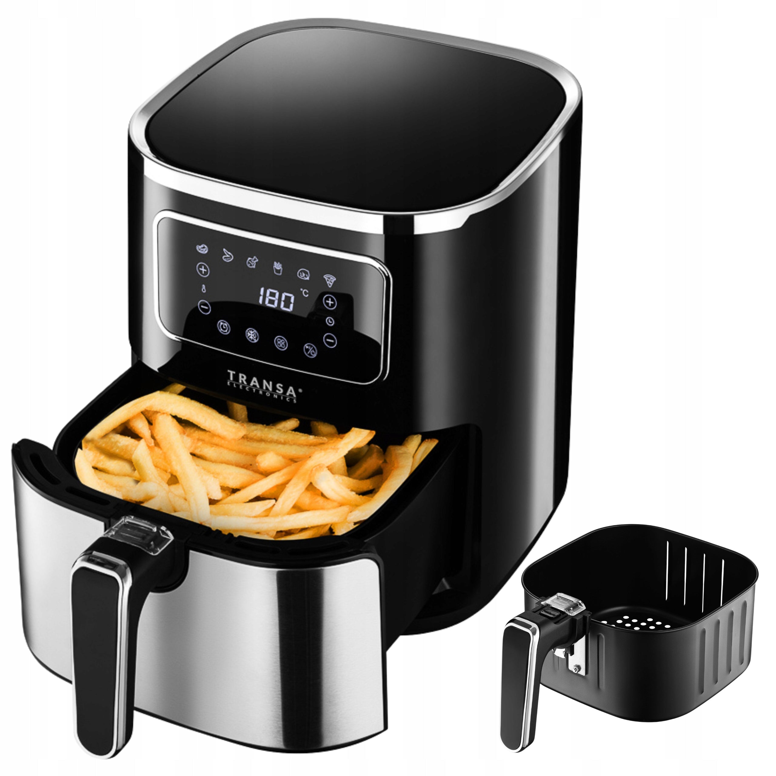 NON-FAT AIR FRYER INOX 6 PROGRAMS XXL 5L 1700W