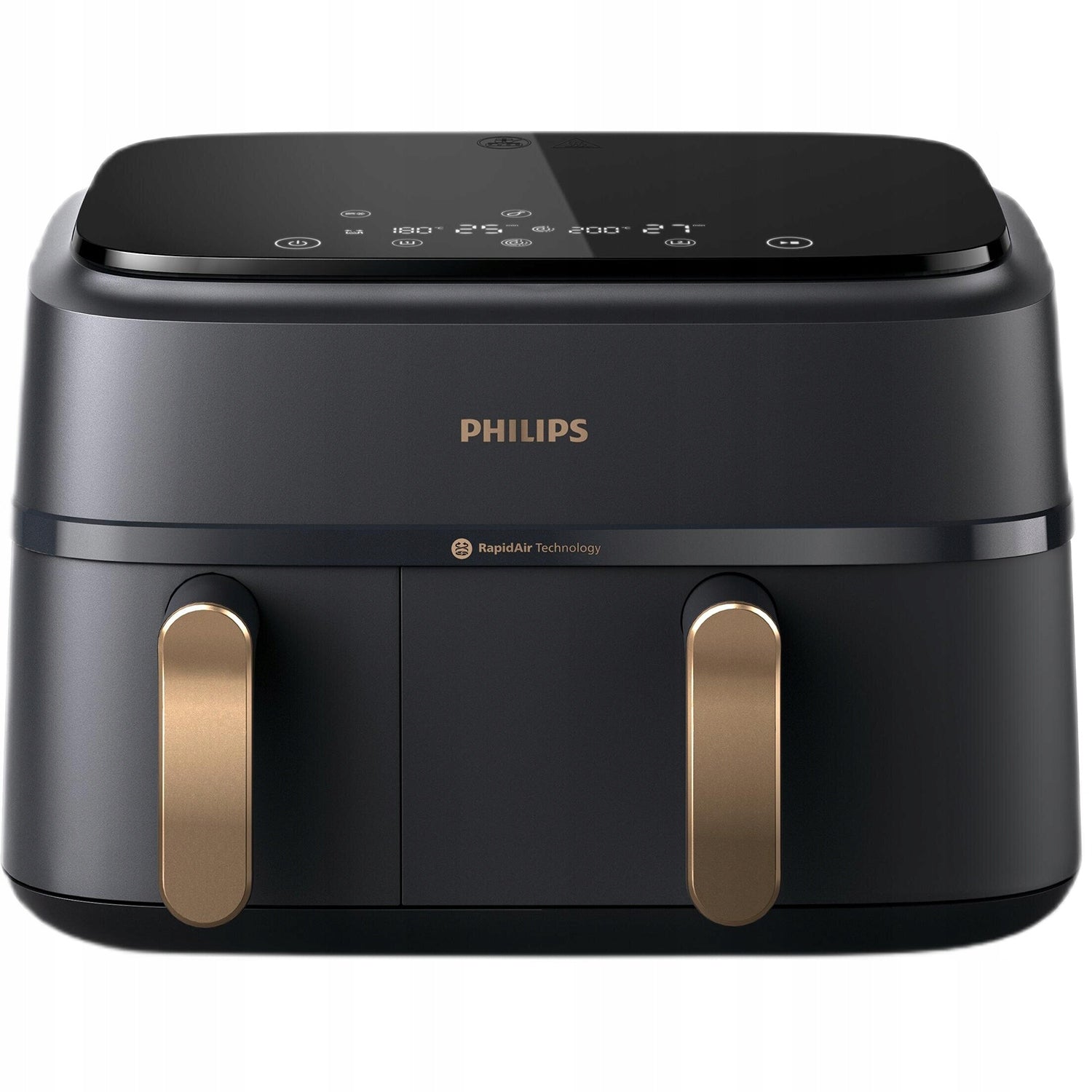 NON-FAT TWO-CHAMBER AIR FRYER AIR PHILIPS OVI DUAL 2750 IN 9L Brand Philips