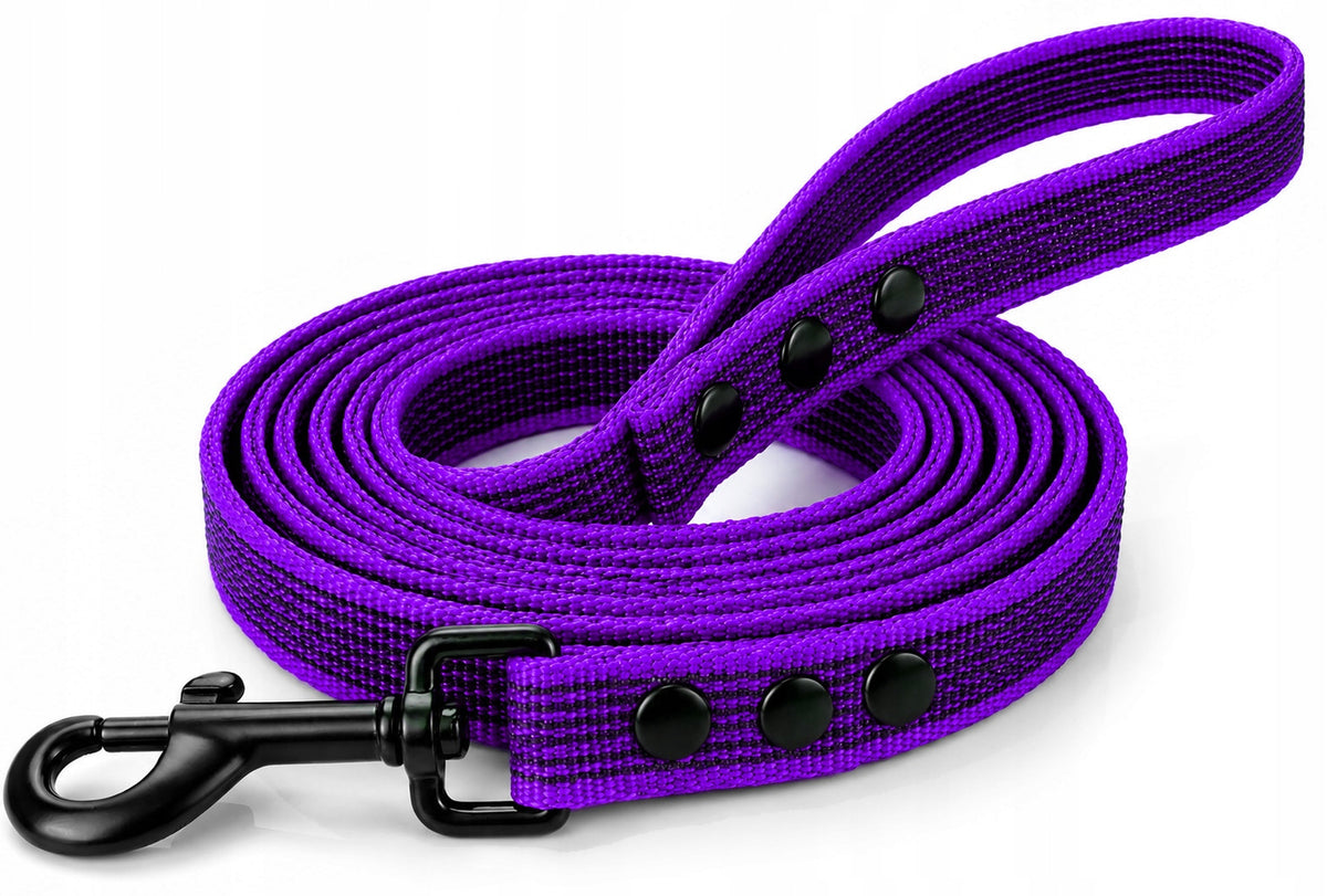 NON-SLIP DOG LEASH RUBBERIZED TRAINING FOR WALKING TRAINING 3m Manufacturer code SM-ANTYPOŚLIZG-PURPLE-3