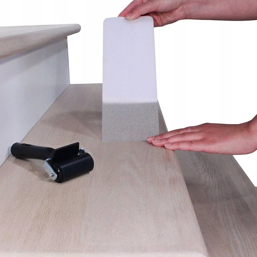 NON-SLIP STAIR MATS TRANSPARENT SET OF 15 Length 60 cm