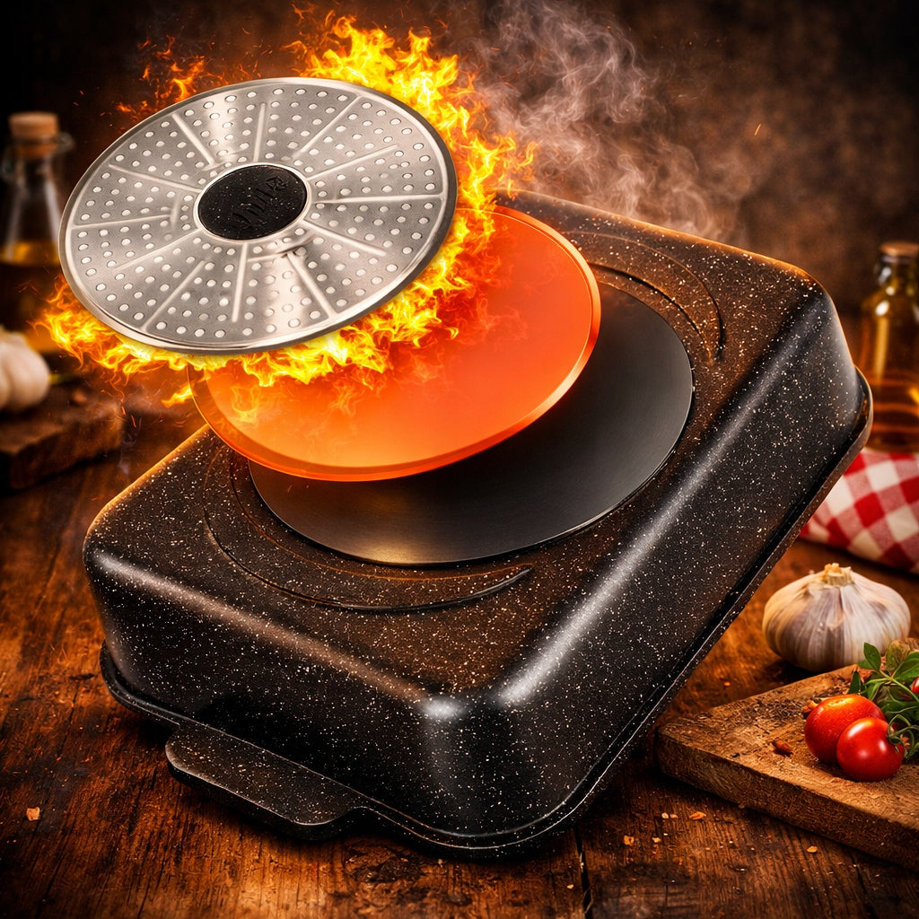 NON-STICK NON-STICK GRANITE PAN WITH LID 7,5 l, 41x26x16 cm Manufacturer code BRYTFANA UNIWERSALNA NON-STICK KAMA NSK2