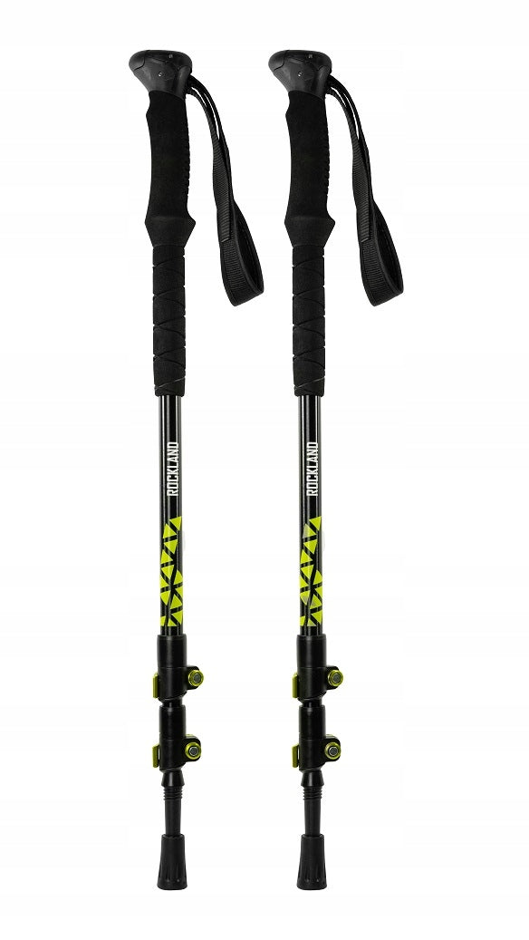 NORDIC WALKING ALUMINUM TREKKING POLES ROCKLAND RAPID ALU 63-135cm Color black
