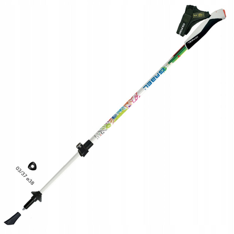 NORDIC WALKING GABEL ENERGY FL JUNIOR 70-108 Color white