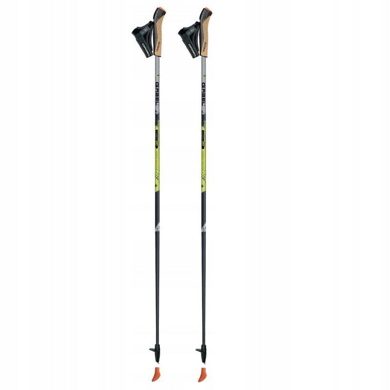 NORDIC WALKING GABEL STICKS X-5 BLACK/YELLOW 100 CM