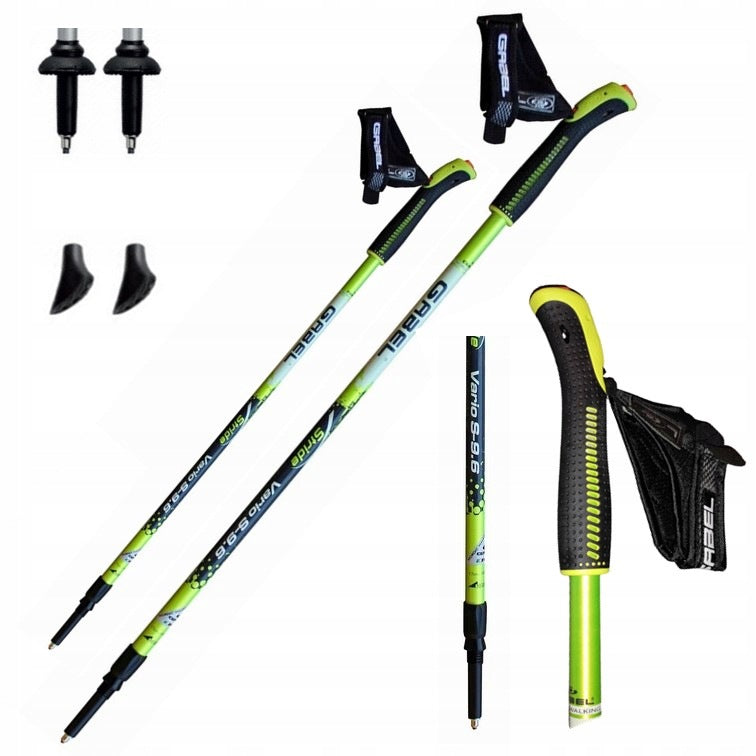 NORDIC WALKING Gabel VARIO S - 9.6 GREEN ADJUSTABLE