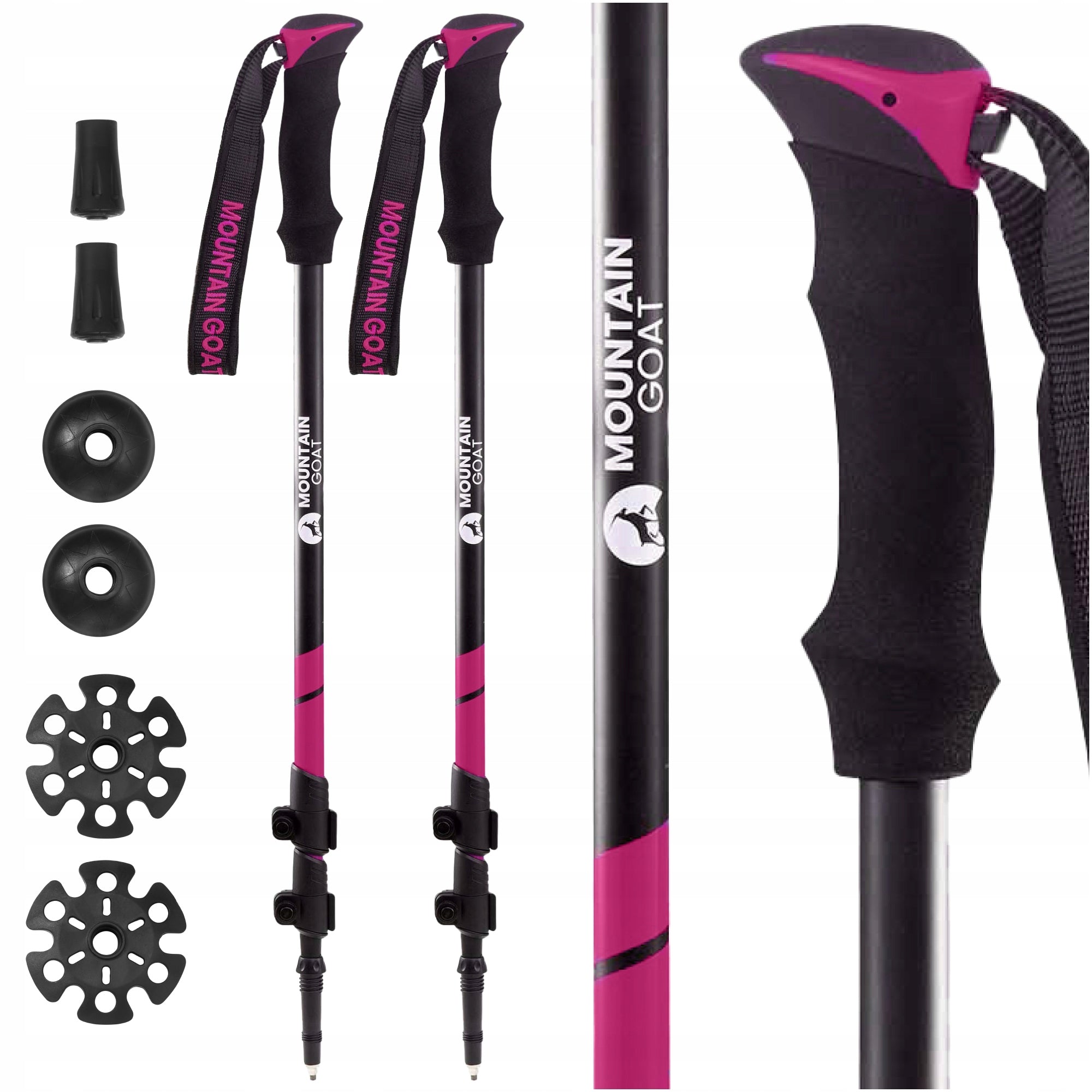 NORDIC WALKING POLES ADJUSTABLE POLES FOR WALKING ALUMINIUM