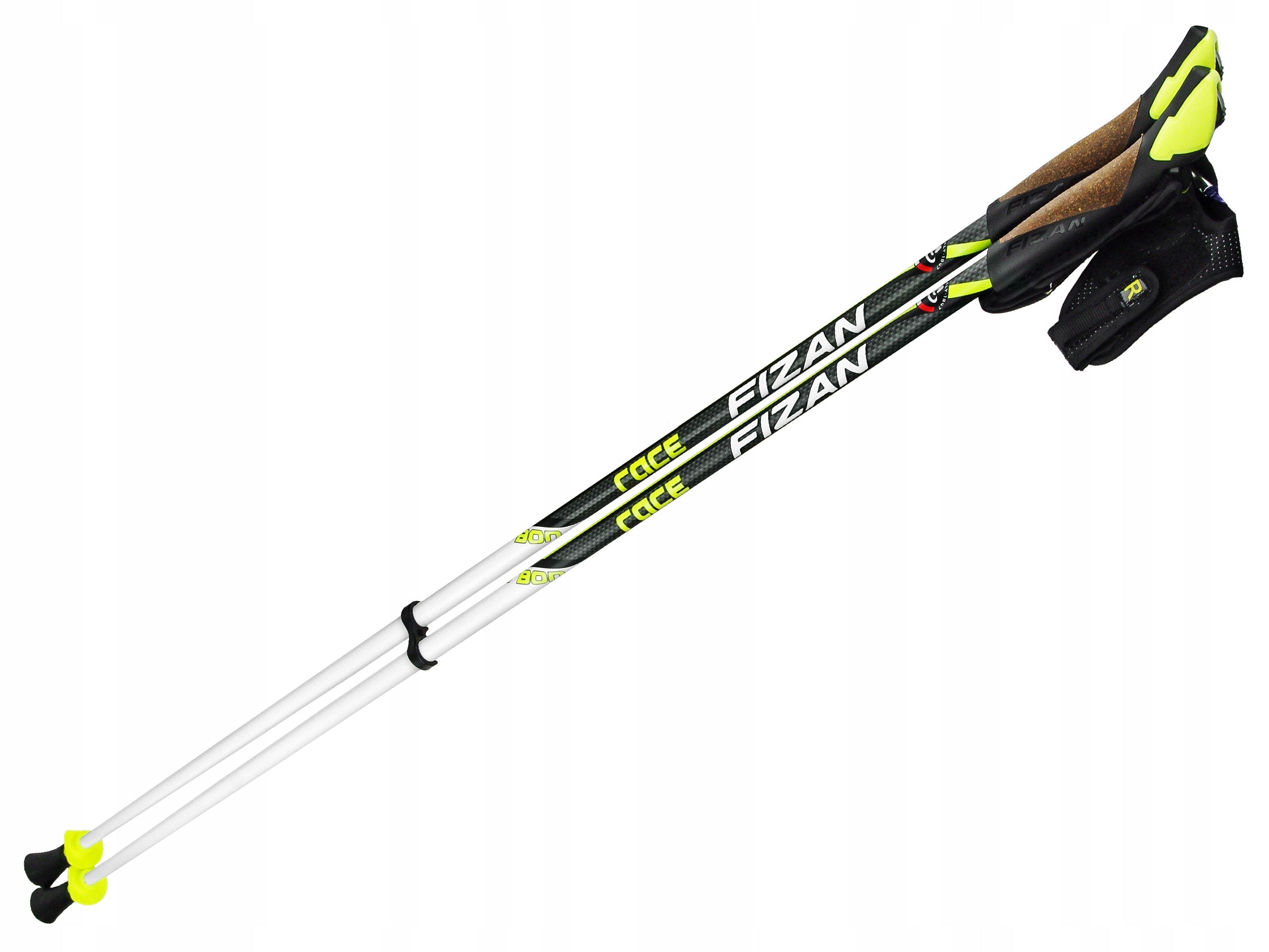 NORDIC WALKING POLES FIZAN CARBON RACE 80% CARBON FOR WALKING 105 cm Packaging status original