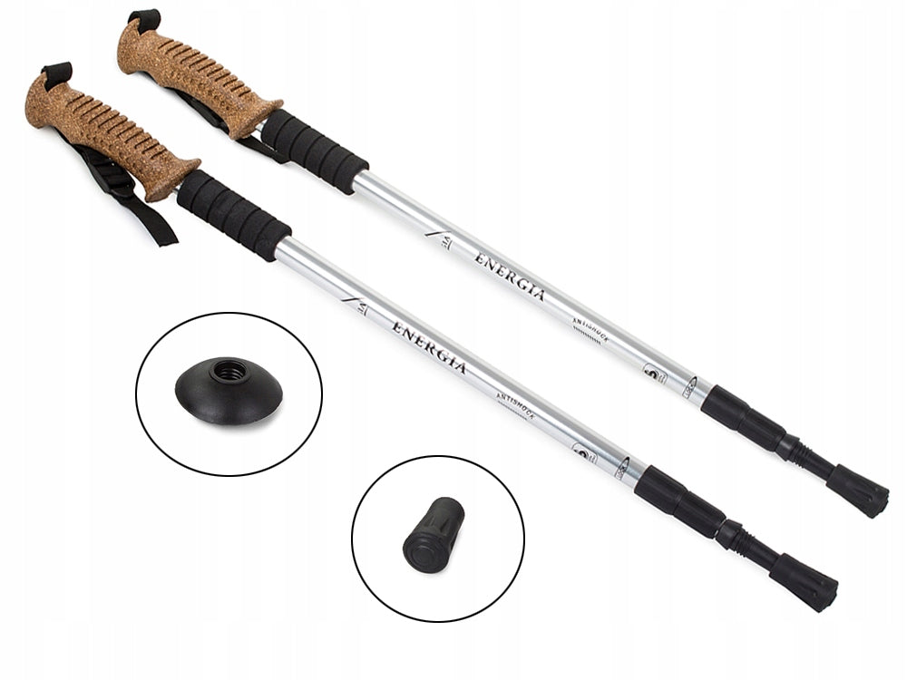 NORDIC WALKING POLES FOR TREKKING ADJUSTABLE STICK POLES 2 PIECES Brand Verk Group
