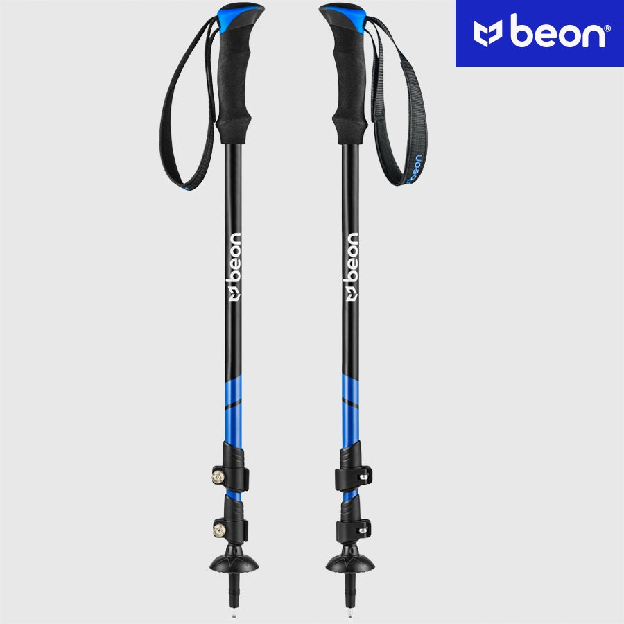 NORDIC WALKING POLES FOR WALKING IN TELESCOPIC MOUNTAINS Color black