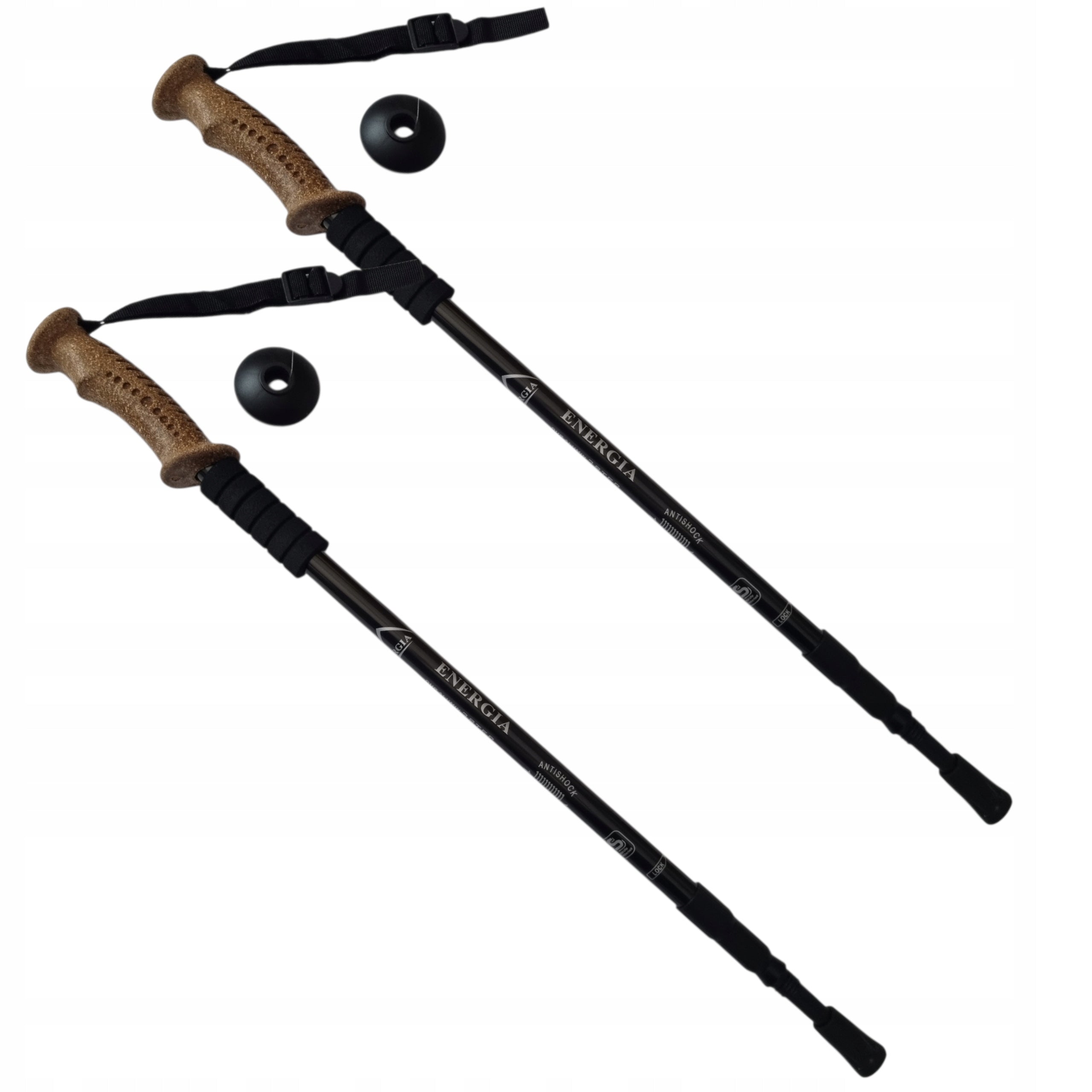NORDIC WALKING POLES FOR WALKING ON GAMES ADJUSTMENT RED Packaging status original