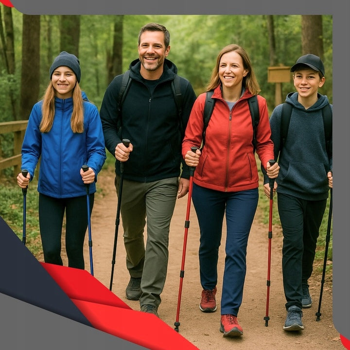NORDIC WALKING POLES MOUNTAIN WALKING POLES ADJUSTABLE TREKKING EAN (GTIN) 5906849563148