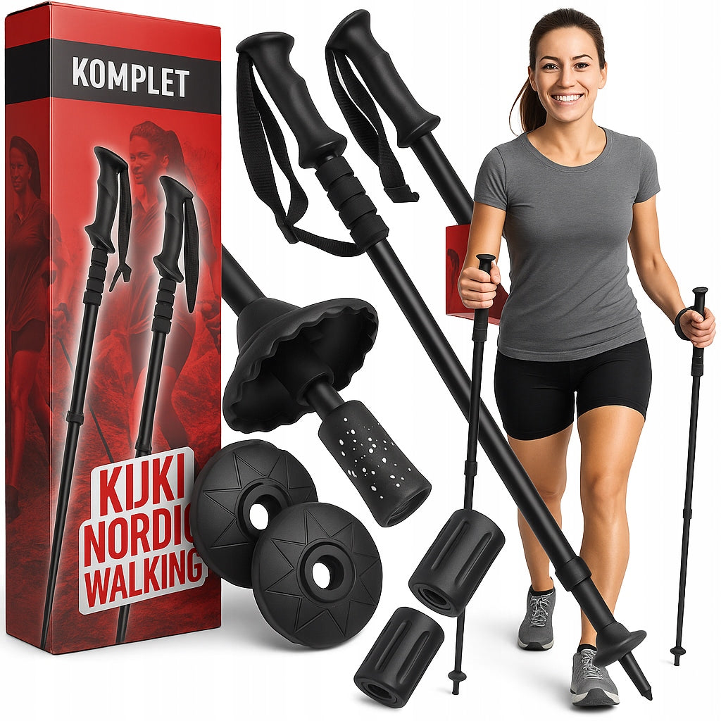 NORDIC WALKING POLES MOUNTAIN WALKING POLES ADJUSTABLE TREKKING