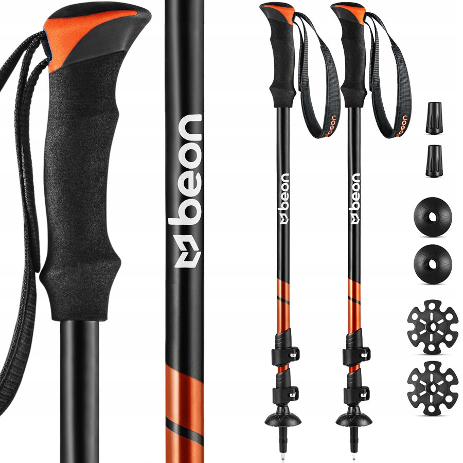 NORDIC WALKING POLES TREKKING POLES ADJUSTABLE FOR WALKING BEON