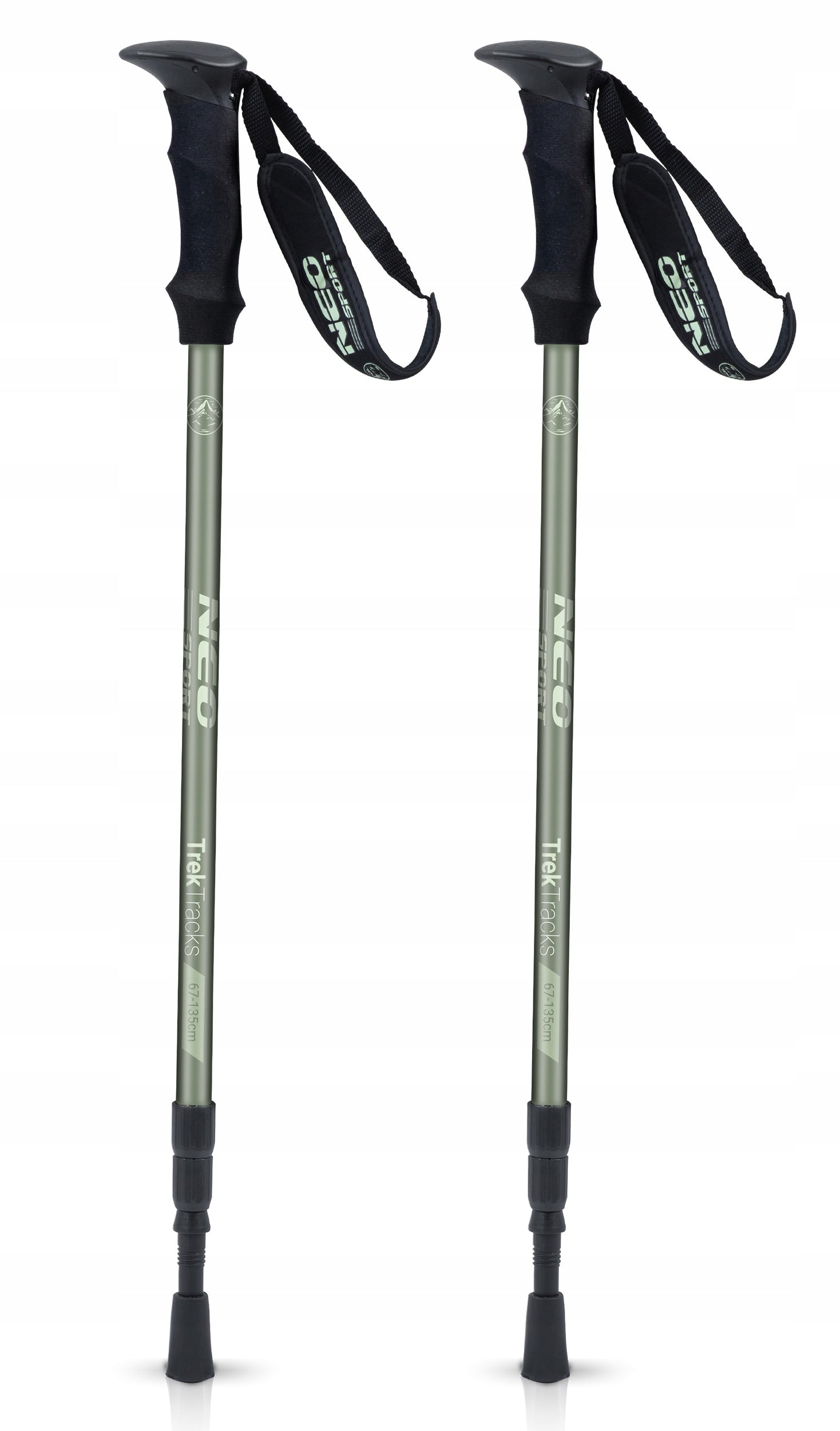 NORDIC WALKING POLES TREKKING POLES FOR WALKING IN THE MOUNTAINS 65-135cm 2pcs Packaging status original
