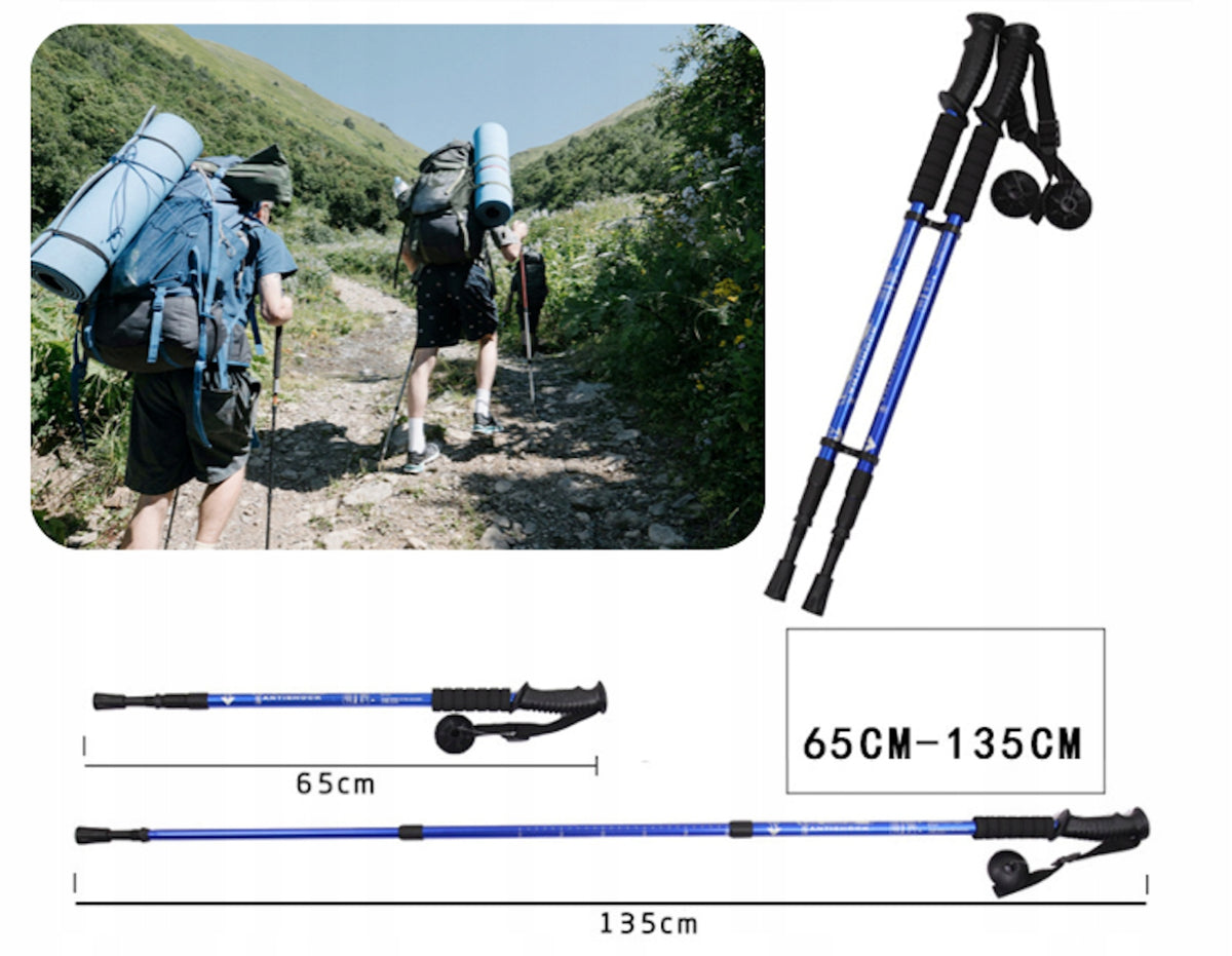 NORDIC WALKING POLES Trekking poles SENIOR SET 2pcs FOLDING WALKING Manufacturer code kije trekkingowe