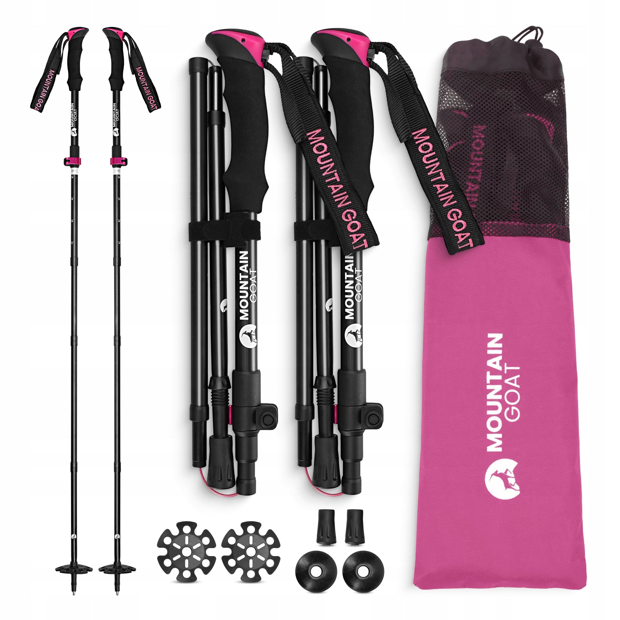 NORDIC WALKING TREKKING POLES ADJUSTABLE POLES FOR WALKING PRO+