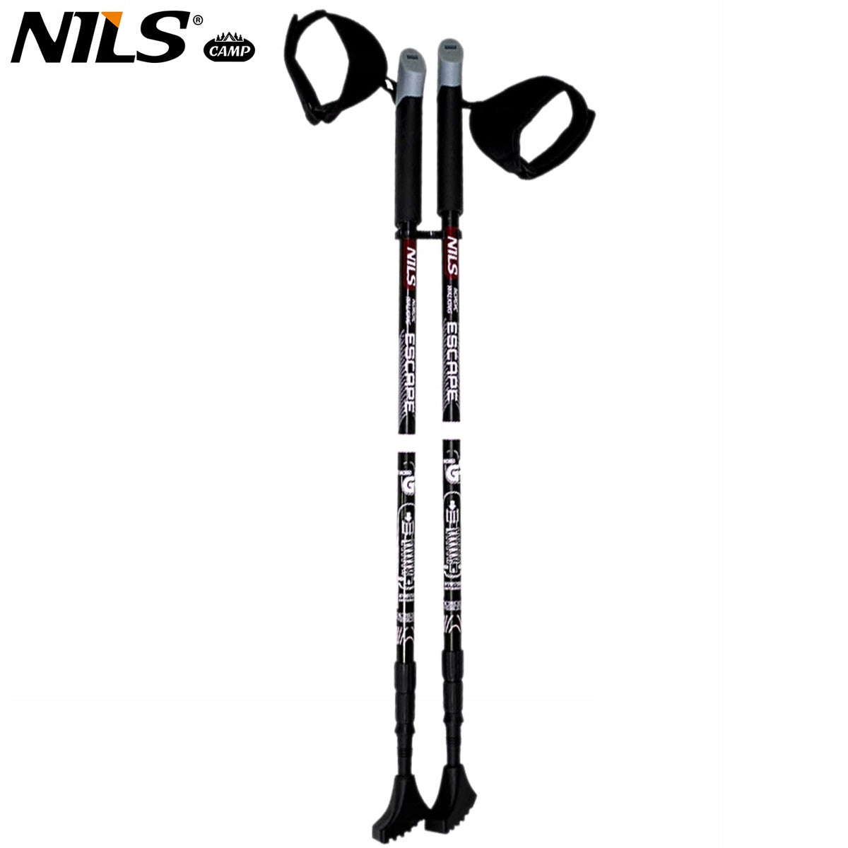 NORDIC WALKING TREKKING POLES ADJUSTABLE WITH CUSHIONING SYSTEM NILS Brand Nils