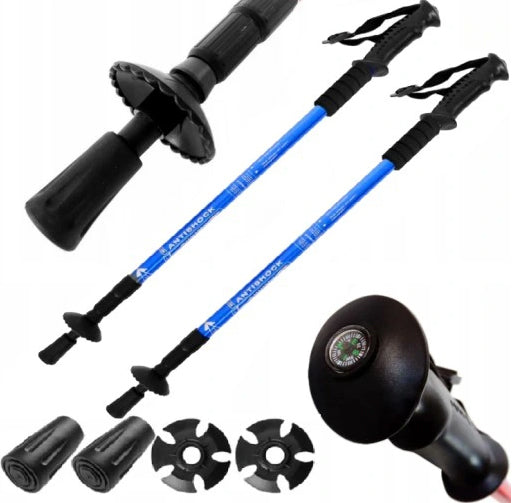 NORDIC WALKING poles Trekking poles SENIOR SET 2pcs FOLDING WALKING Manufacturer code 63059412