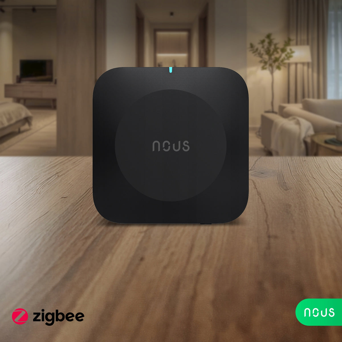 NOUS E15 Gateway ZigBee3.0 WiFi 2.4/5GHz Smart Home 128 Use Alexa Google Home Packaging status original