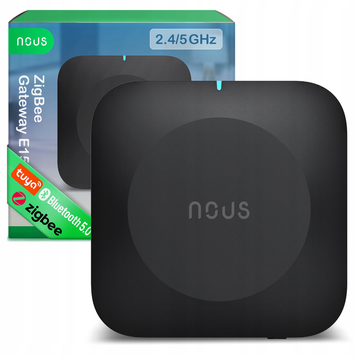 NOUS E15 Gateway ZigBee3.0 WiFi 2.4/5GHz Smart Home 128 Use Alexa Google Home