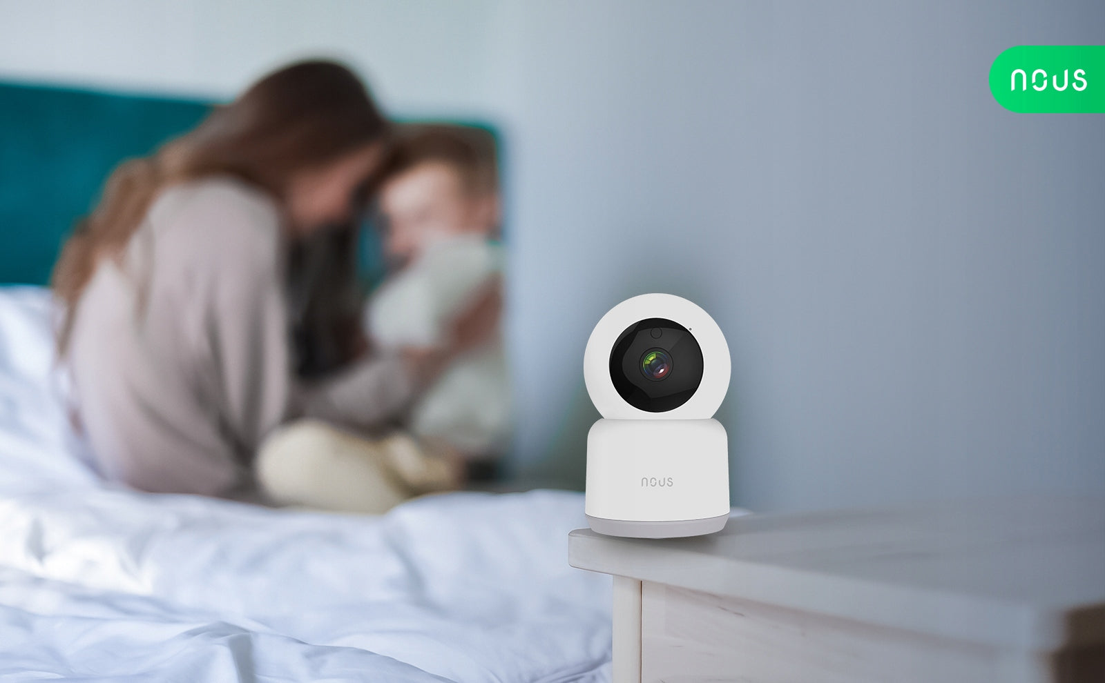 NOUS W2 WiFi PTZ Camera 3MP Rotating Night Motion Detection Alexa Google EAN (GTIN) 5907772033630