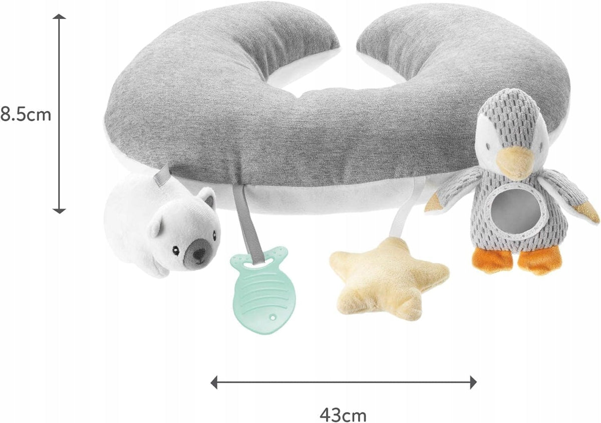NUBY interactive baby pillow, grey, suitable from birth Manufacturer code 48526996193