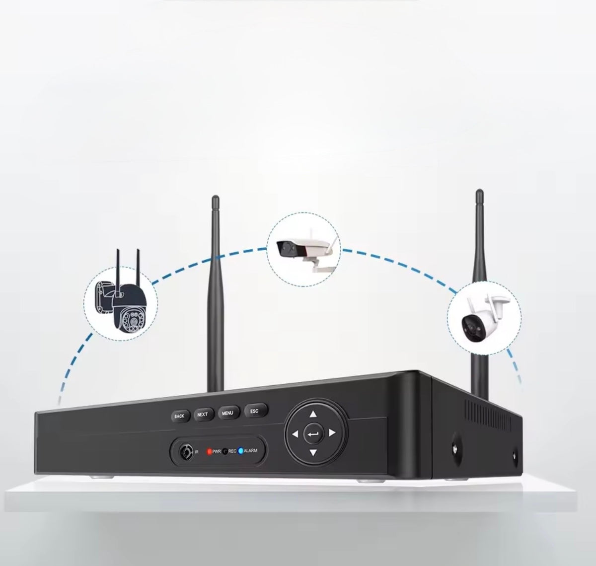 NVR WiFi H.265 P2P Monitoring 8-Channel Manufacturer code AMREJ1T