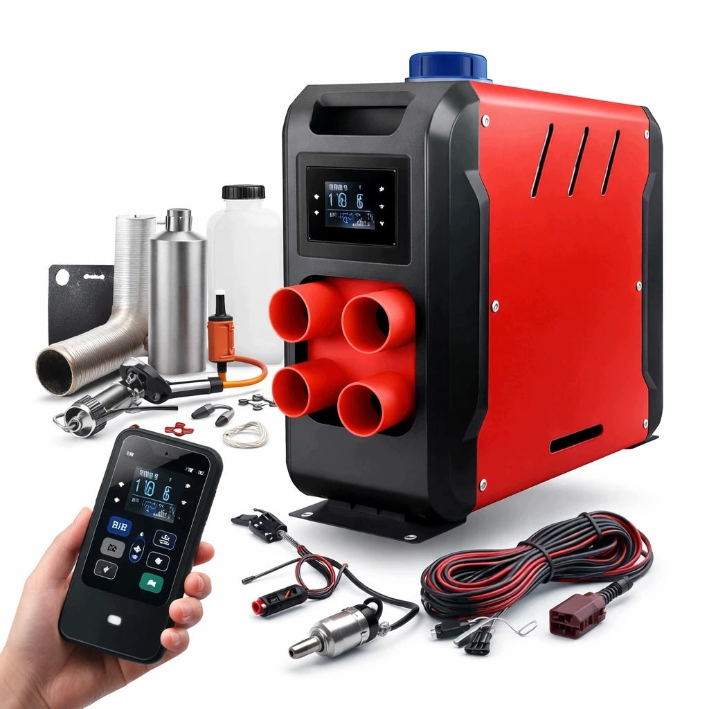Naftové nezávislé topení BOXER BX-3466 12 kW 12/24/220 V Bluetooth