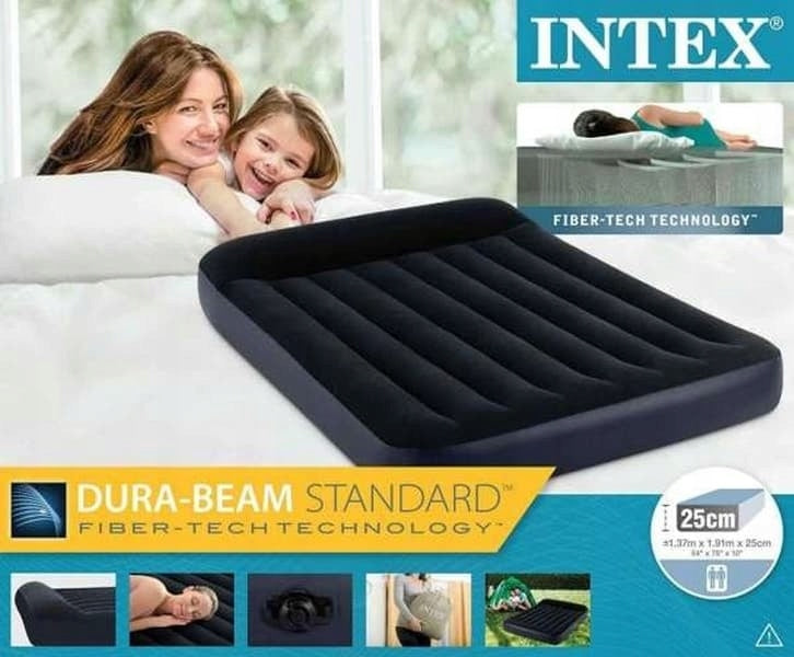 Nafukovací postel Intex Standard Full se zved.podhlavníkem 137x191x25cm Manufacturer code 64142