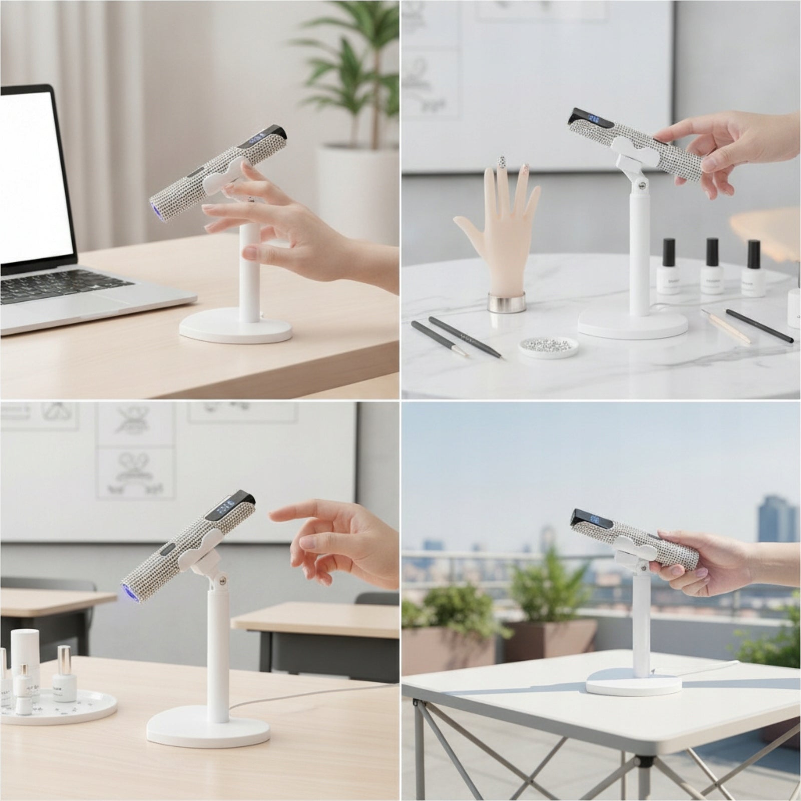 Nail Curing Lamp with Stand Adjustable for Home Manicure, Manicurists Medical device type accessories for a medical device or a product without an intended medical purpose
