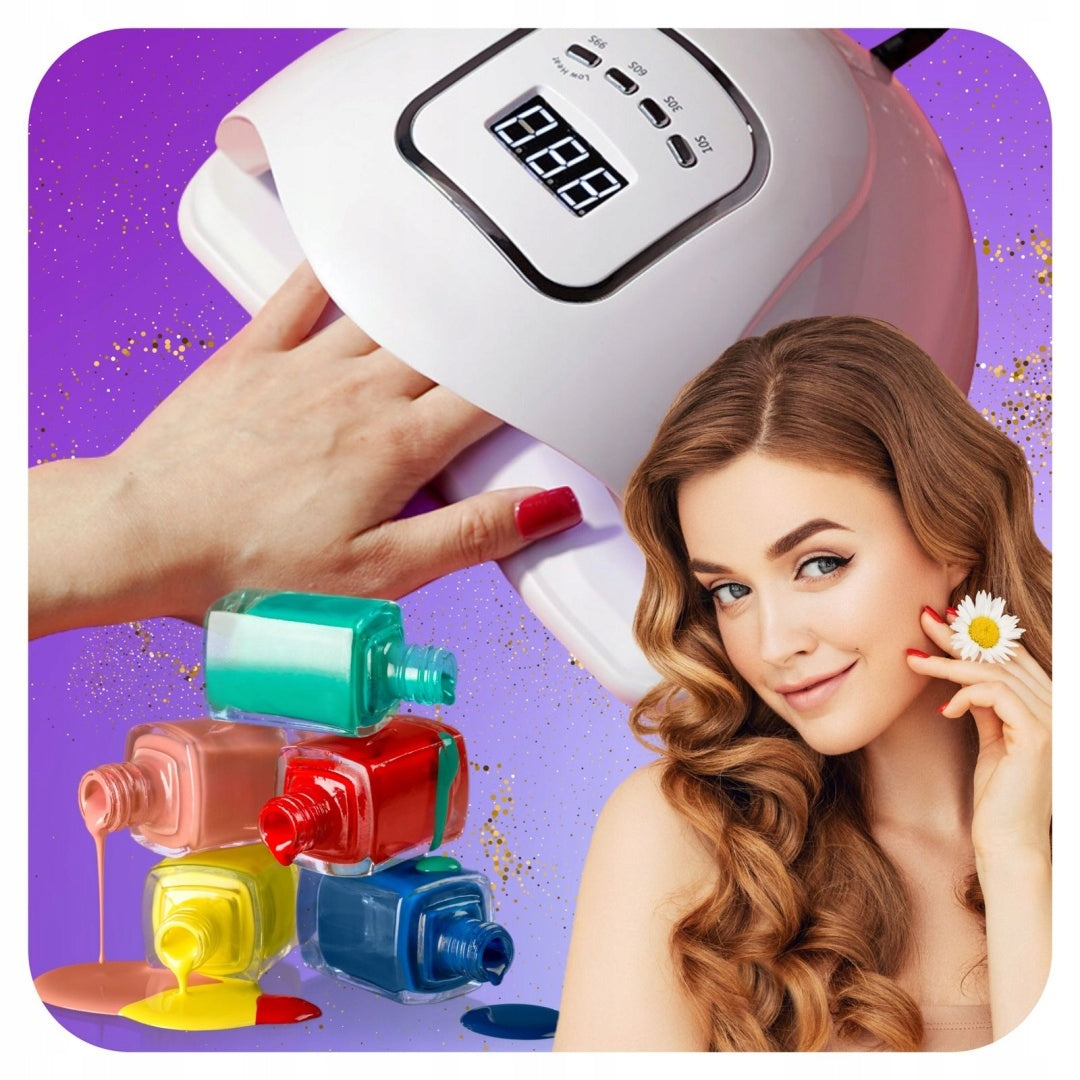 Nail Lamp 120W Led UV For Hybrid Gels Strong Manicure Pedicure Strong Packaging status original
