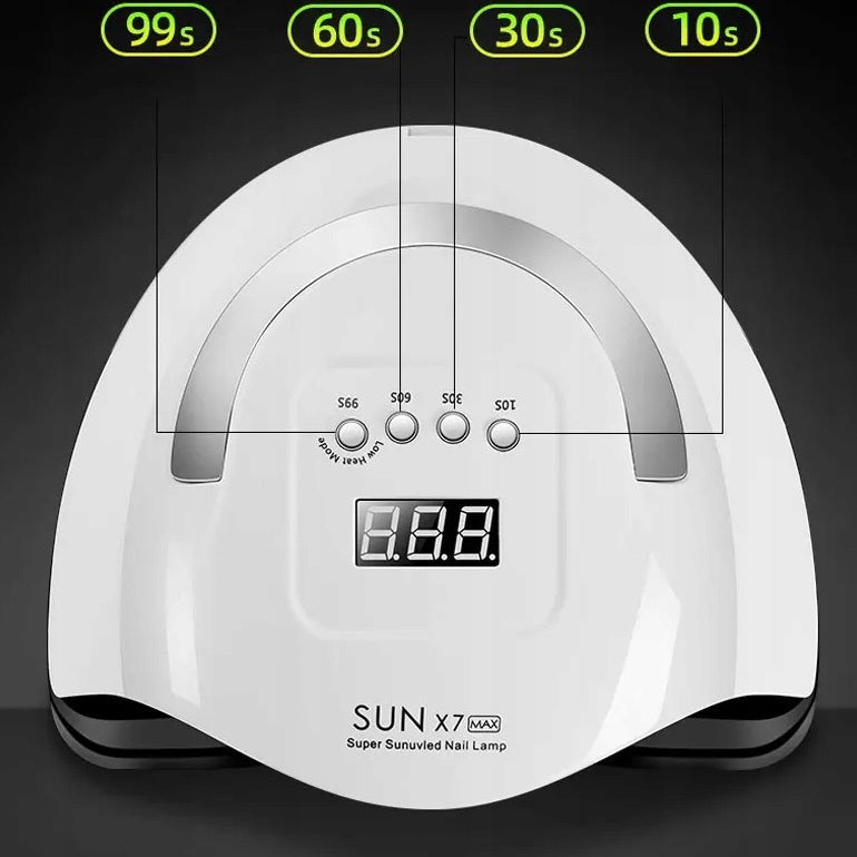 Nail Lamp Strong Manicure Hybrid Gels x7 Max Timer UV/LED 220W Brand eVanda