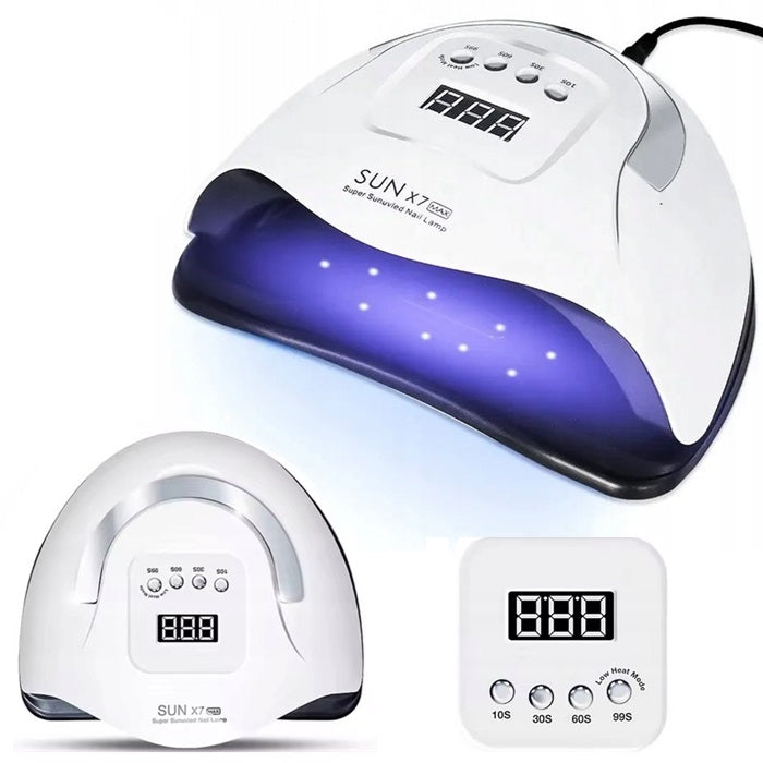 Nail Lamp Strong Manicure Hybrid Gels x7 Max Timer UV/LED 220W Color white