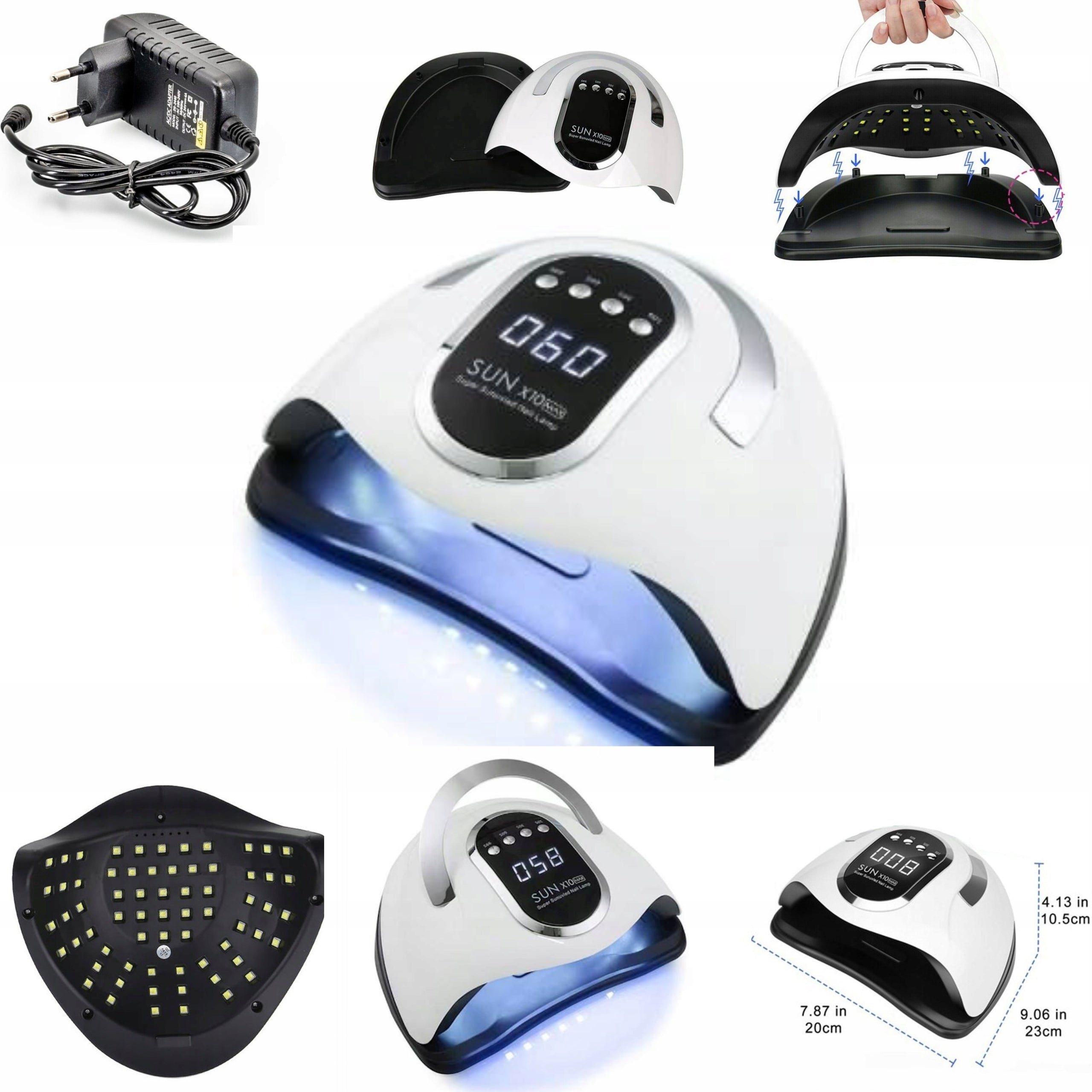 Nail Lamp Sun Excellent Hybrids Strong X10 Max 280 W