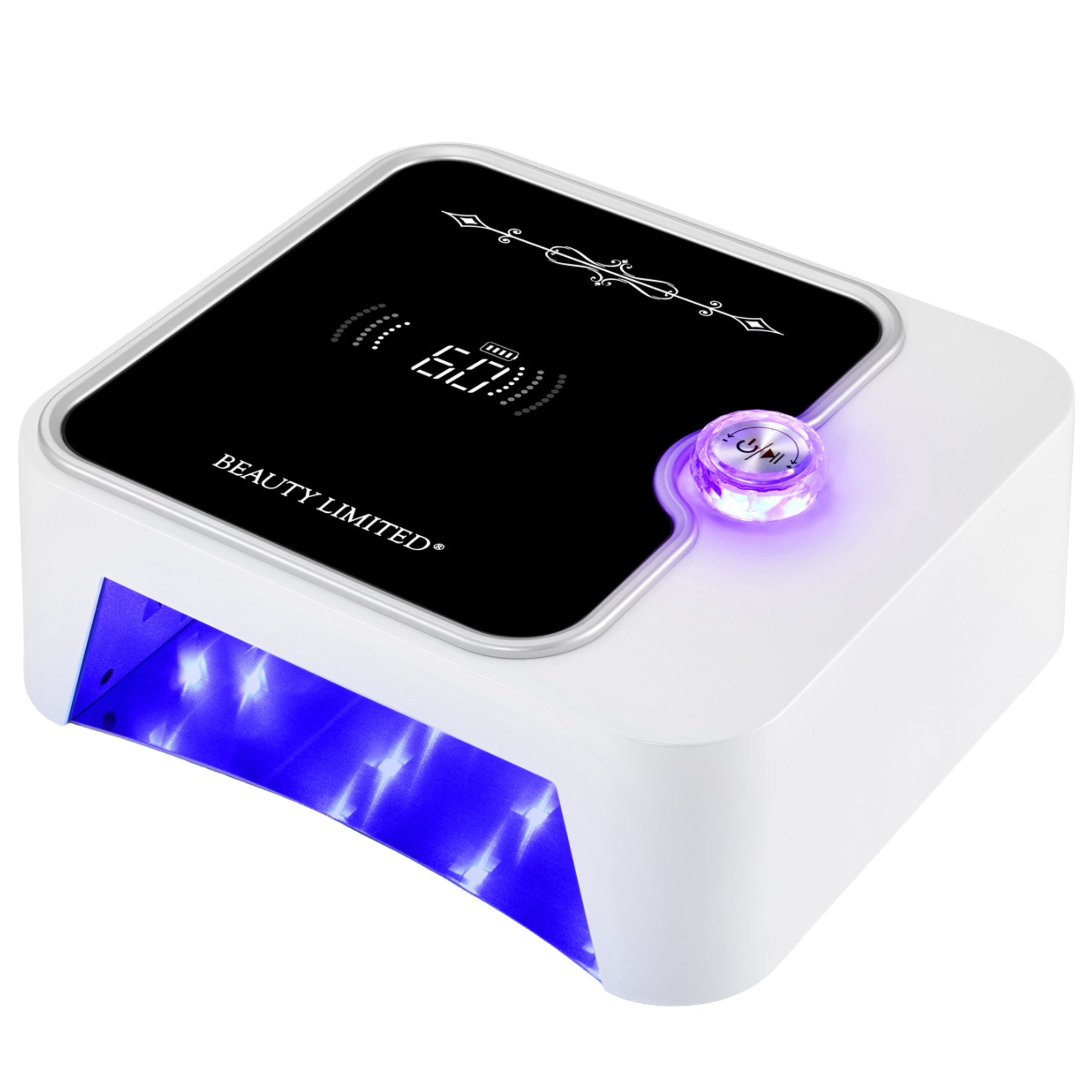 Nail Lamp WIRELESS Manicure Mirror Bottom UV DUAL LED 180W