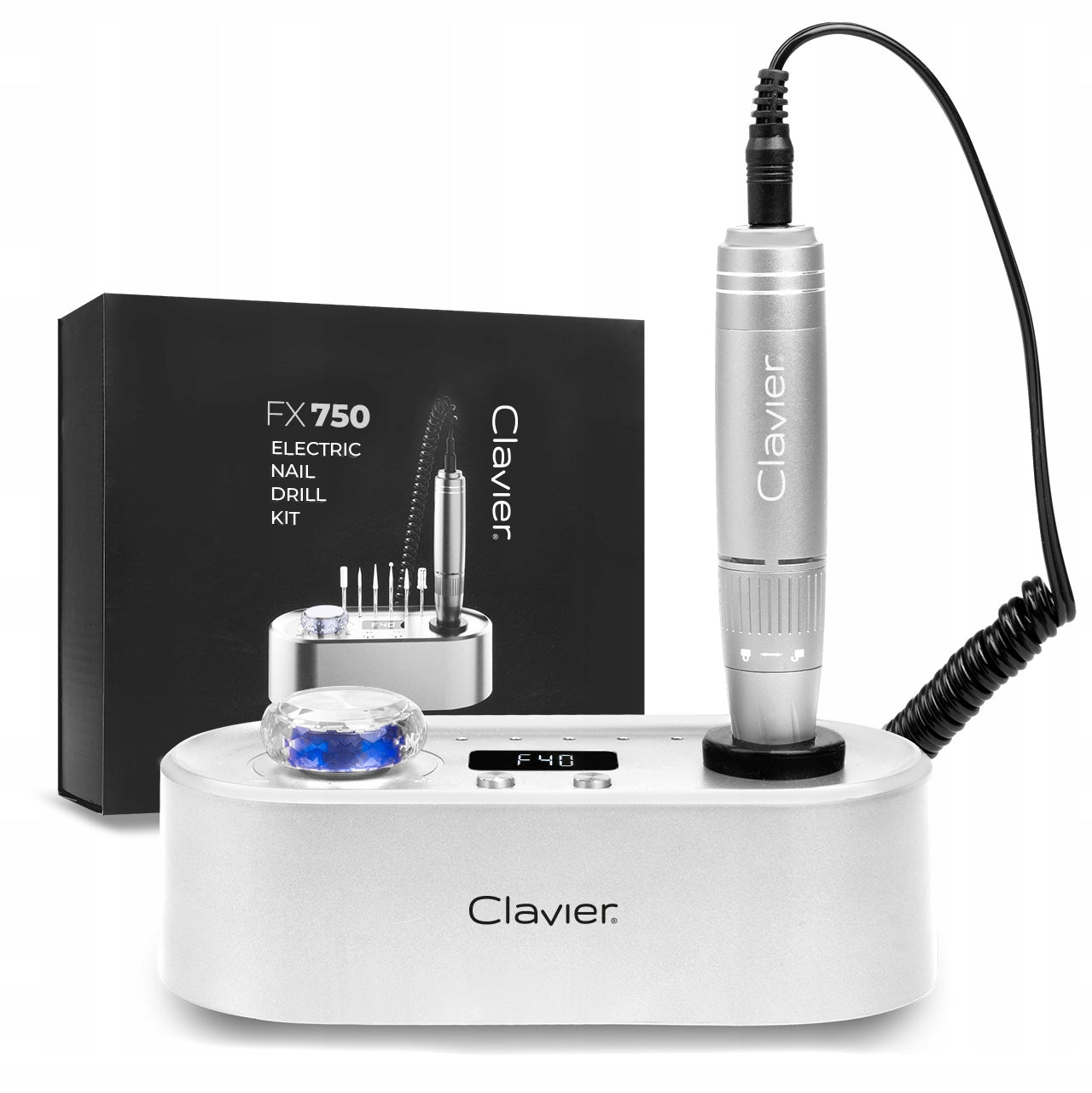 Nail Milling Machine FX 750 Clavier Manicure Pedicure 65W White