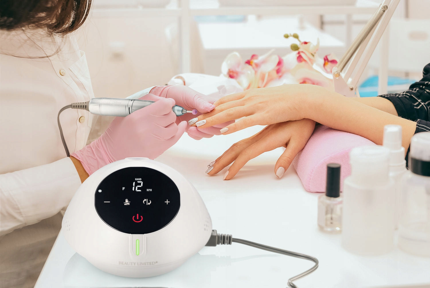 Nail Milling Machine Manicure Pedicure CUTTERS UfoWire LCD Beauty Limited 65W Medical device no