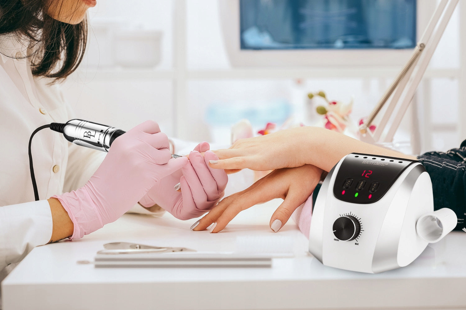 Nail Milling Machine Manicure Pedicure Hybrid Drills Beauty Limited 65W Medical device no