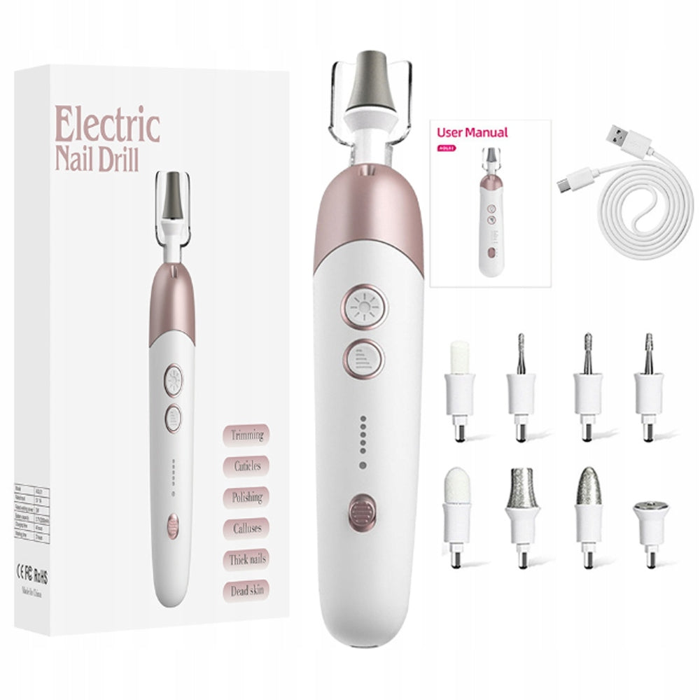 Nail Milling Machine Manicure Pedicure Wireless, Purple