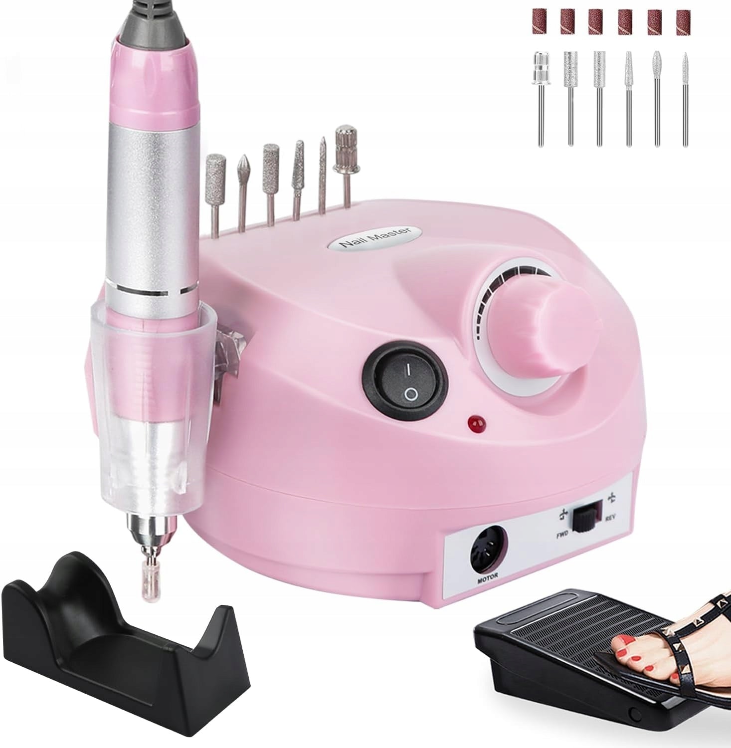 Nail Milling Machine Professional Manicure Pedicure 65W Cutters