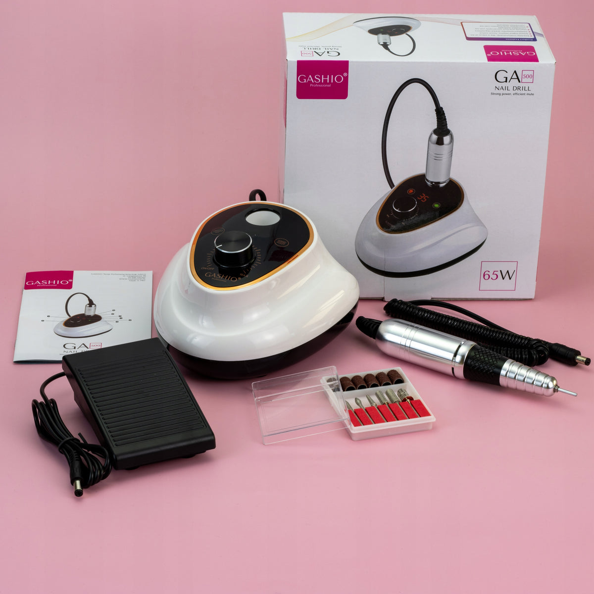 Nail Milling Machine Professional Manicure Pedicure 65W with Cutter Set EAN (GTIN) 5904035357335