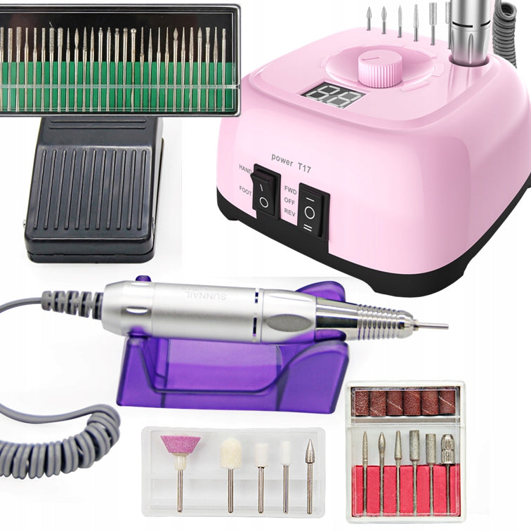 Nail Milling Machine Strong 65W Professional+Creams Manicure Pedicure Set