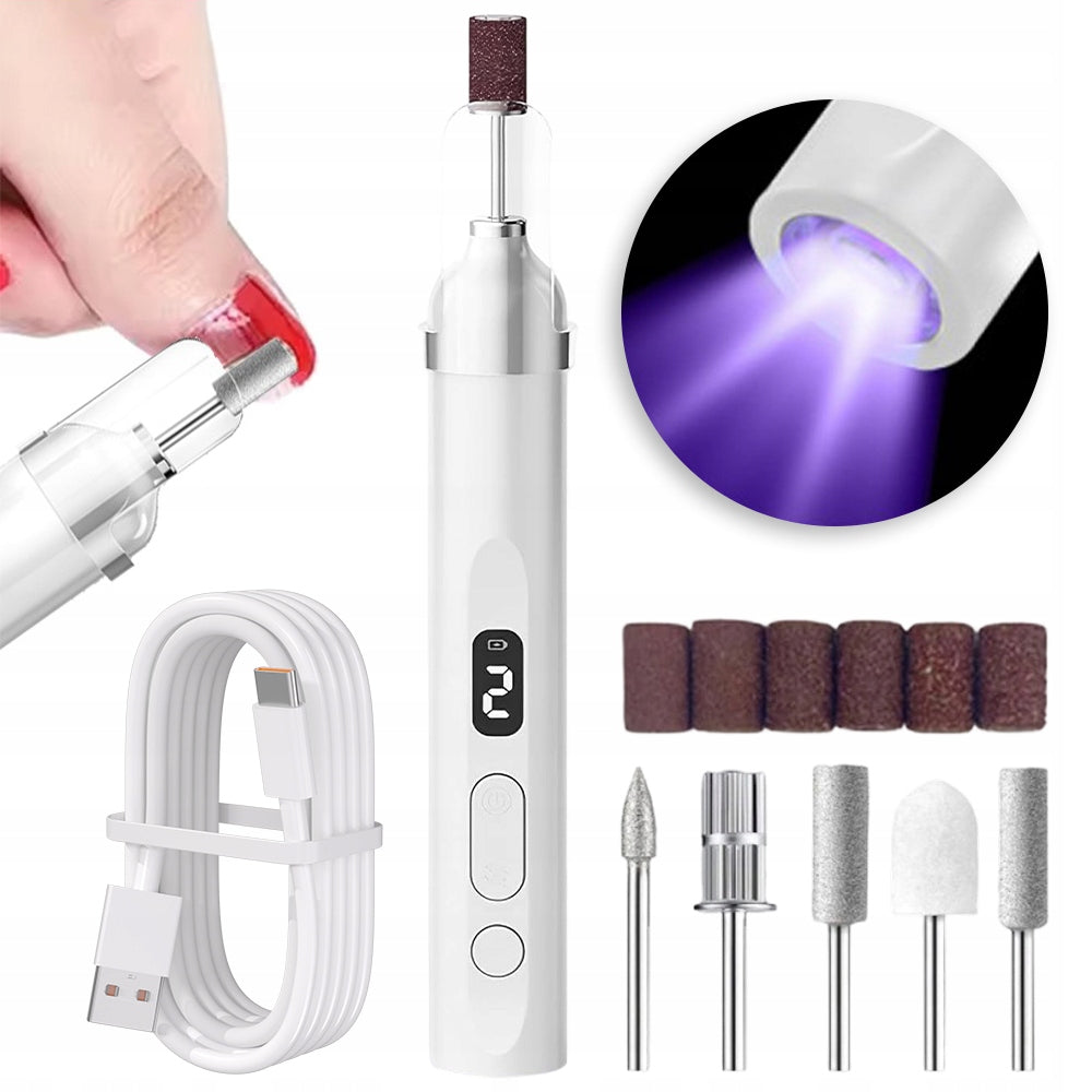 Nail Milling Machine Wireless Set 13800 Rpm With Led And Uv Light